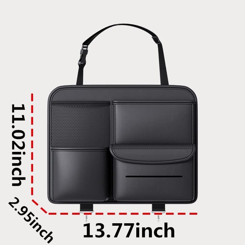 Multifunction Car Seat Side Organizer | Premium PU Leather Storage Bag