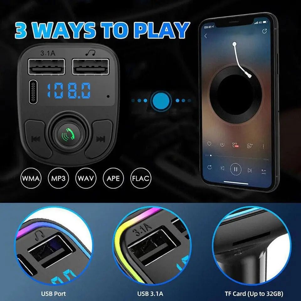 C1 Wireless Car MP3 Player & FM Transmitter