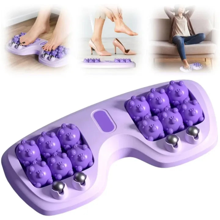 Manual Foot Massage Roller & Acupressure Point Stress Relief Device