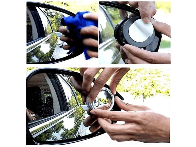 Wide-Angle Blindspot Rearview Convex Mirror (2-Pack)