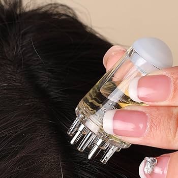 Portable Mini Scalp Massaging Hair Oil Applicator Comb (6ml)