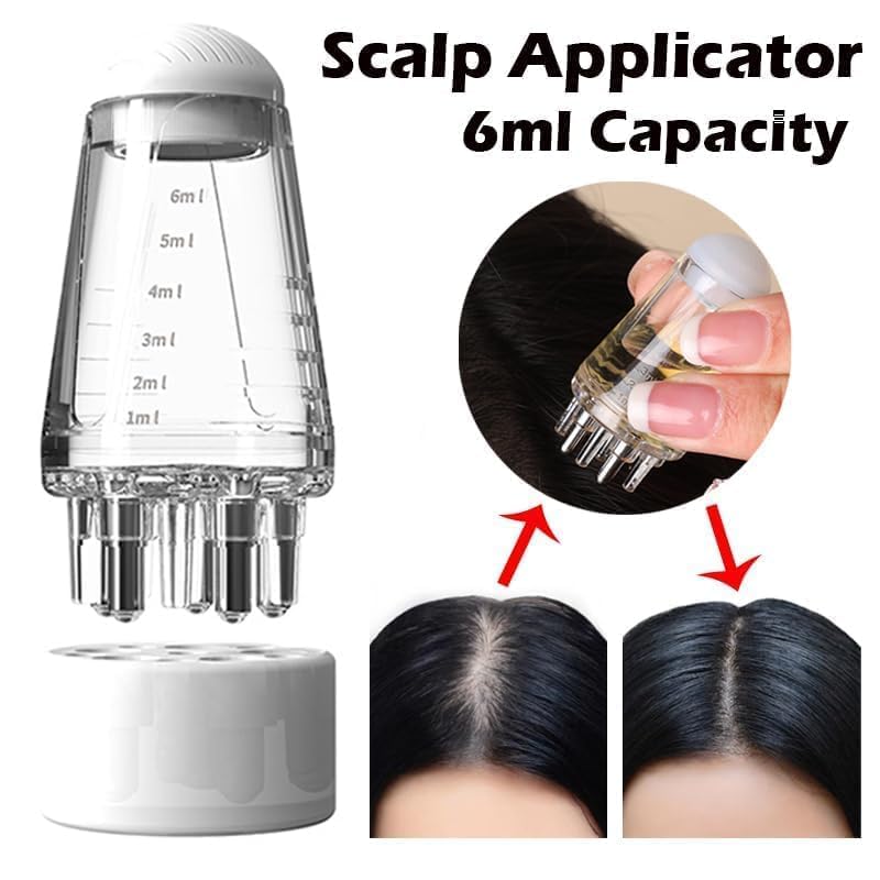 Portable Mini Scalp Massaging Hair Oil Applicator Comb (6ml)
