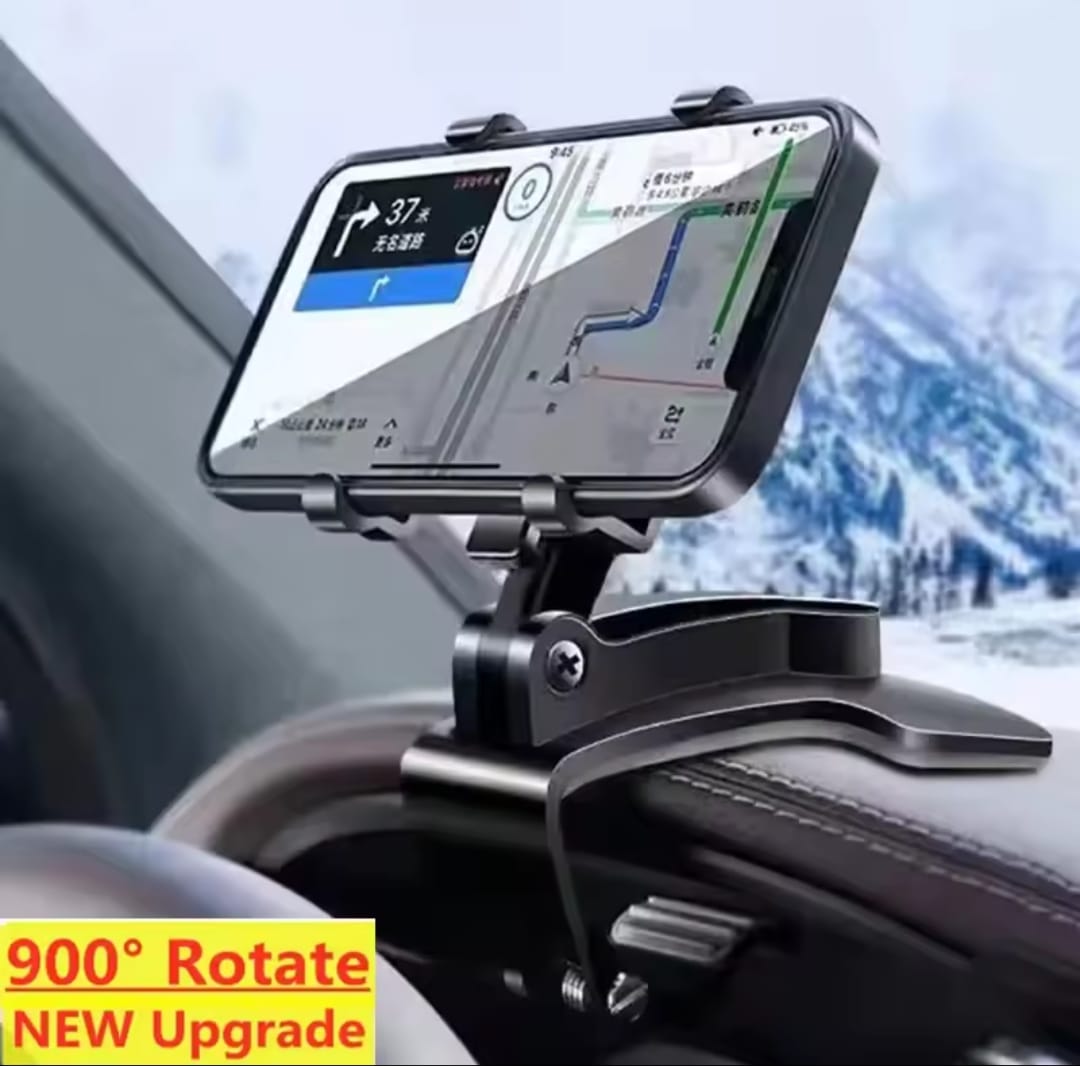 360° Rotatable Dashboard & Sun Visor Car Phone Holder