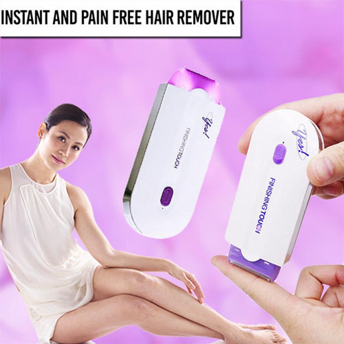 Finishing Touch Yes Hair Remover – Rechargeable Painless Instant Epilator