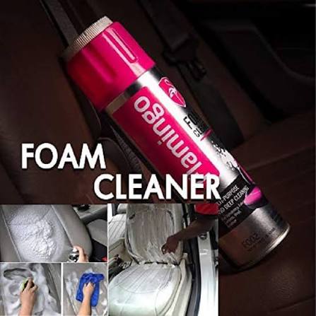 Flamingo Multi-Purpose Foam Cleaner (650ML) | Deep Cleaning Spray for Car Upholstery, Carpets, Leather & Hard Surfaces