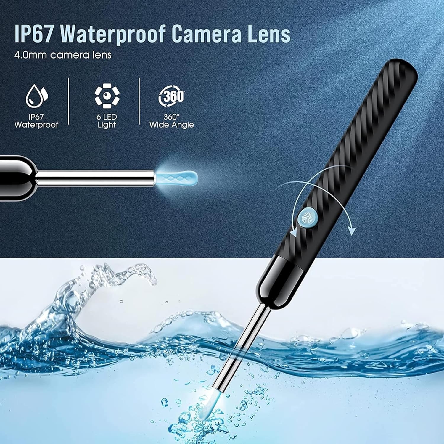 Rechargeable Smart Wireless Ear Camera Kit – Visual Ear Wax Removal Tool