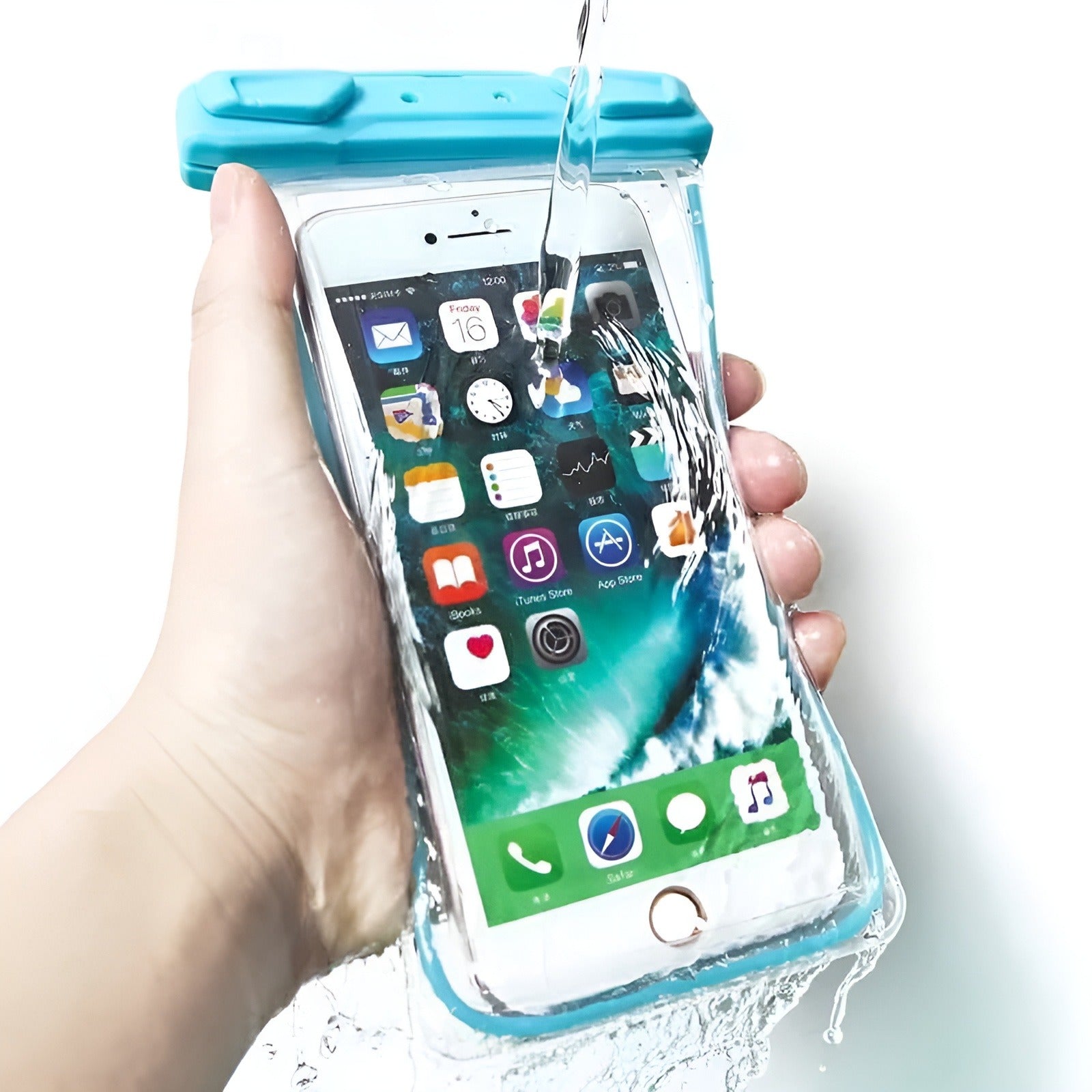 Universal Waterproof Mobile Pouch with Touch-Sensitive Window