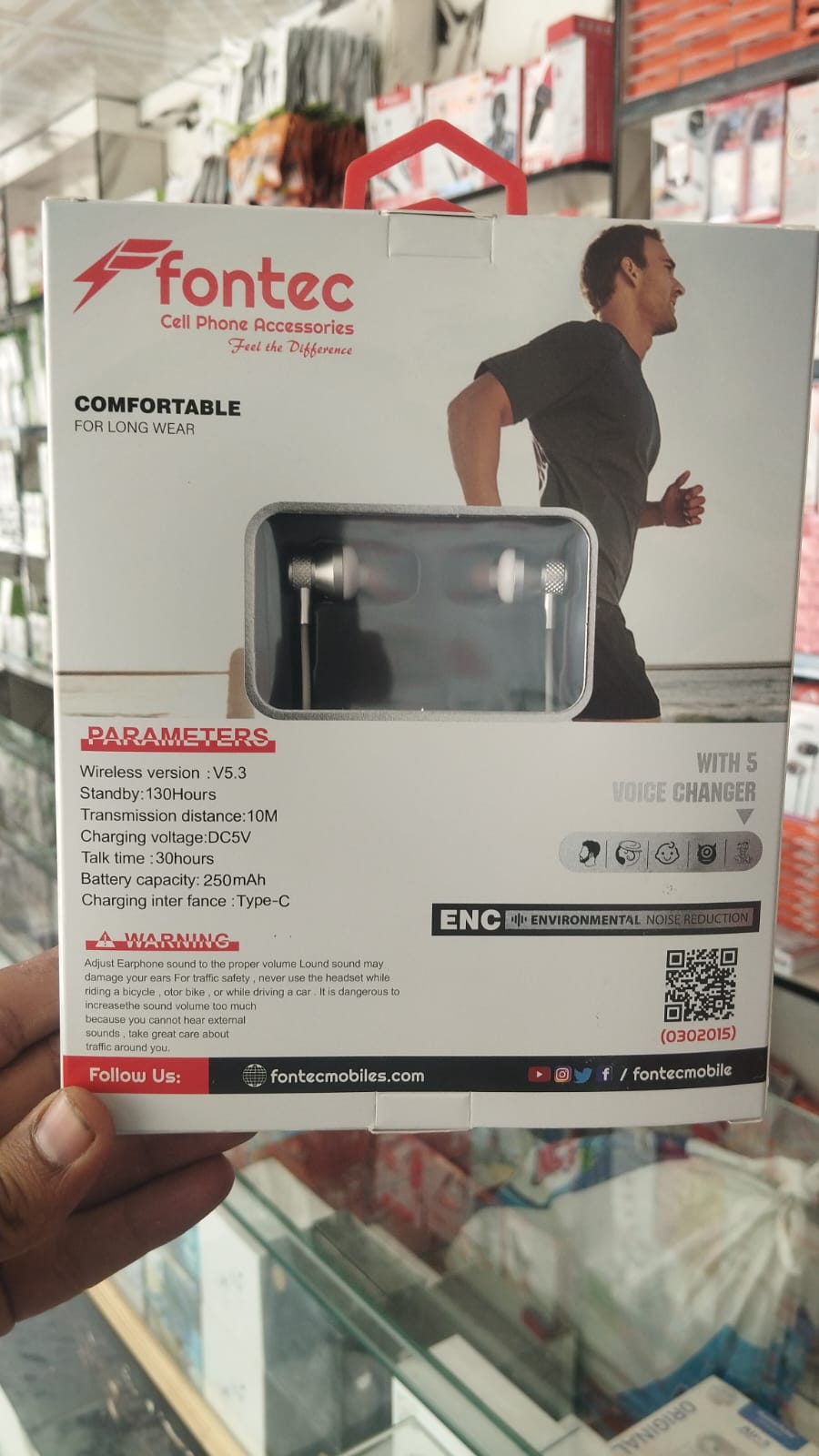Fontec Magna Wireless Neckband with Voice Changer