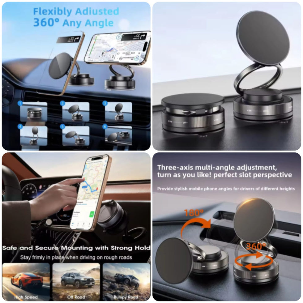 Upgraded 360° Magnetic Car Phone Mount