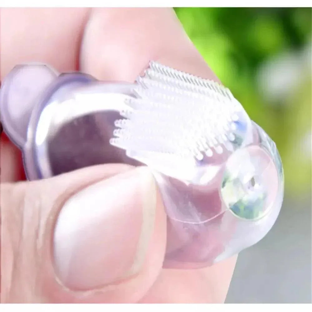 Baby Silicone Toothbrush - Soft Finger Toothbrush for Infants