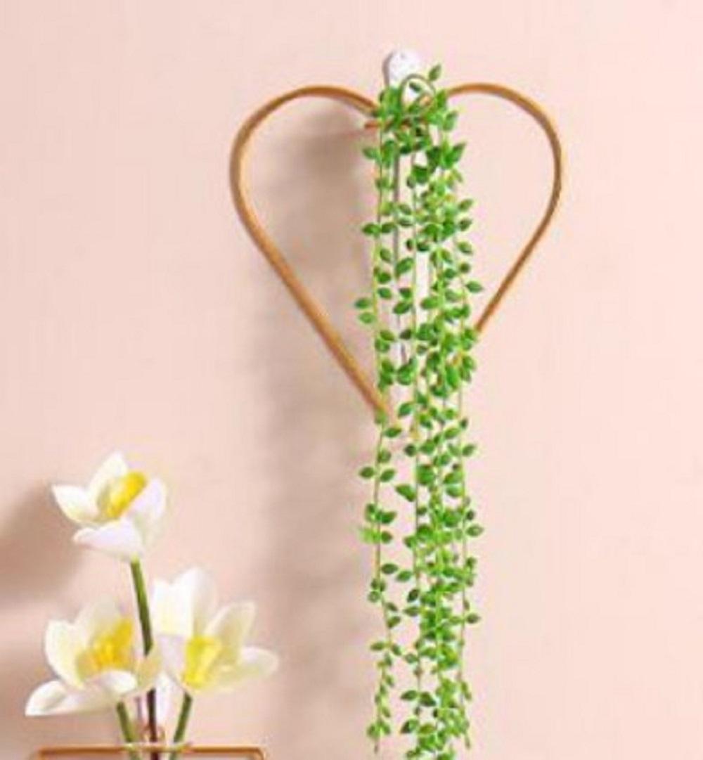 Golden Metal Vases Set of 2 for Home Decor
