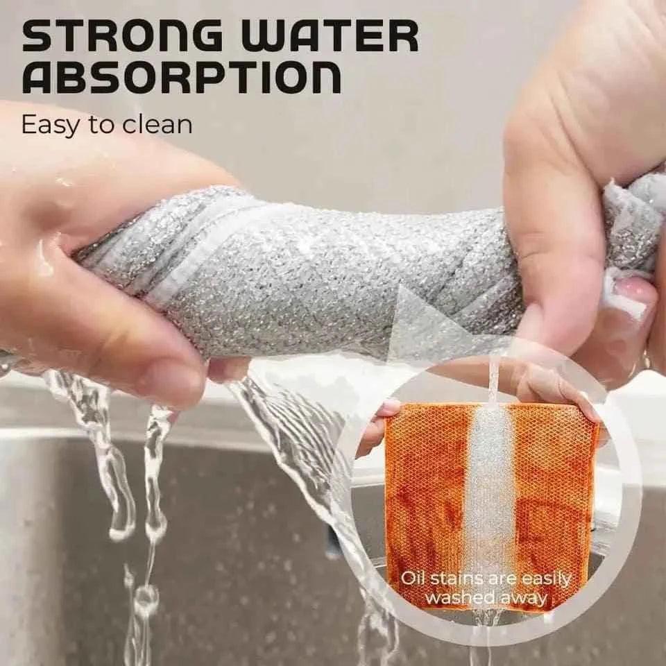 Non-Scratch Cleaning Cloth for Dishes | Durable Steel Wire Dishcloth