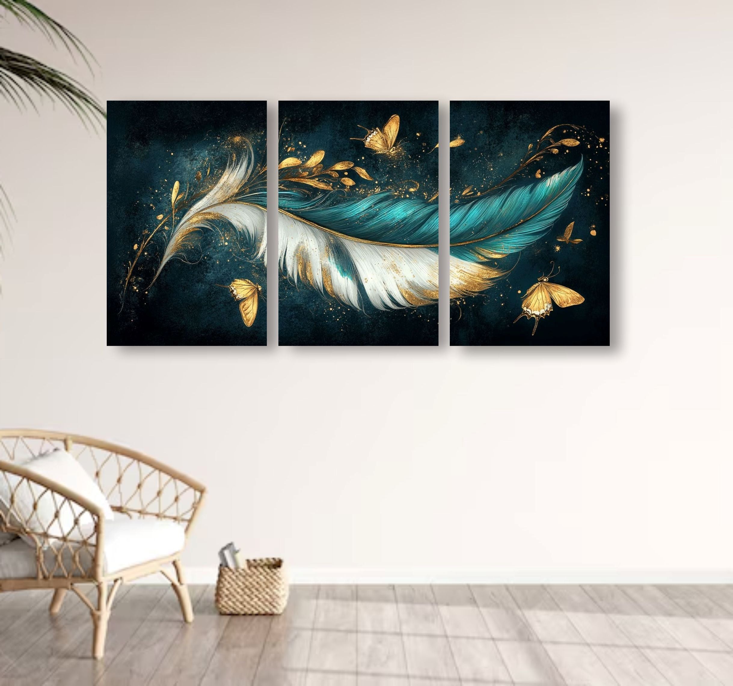 Set of 3 Premium Wall Art Photo Tiles – Modern Home Decor Sets