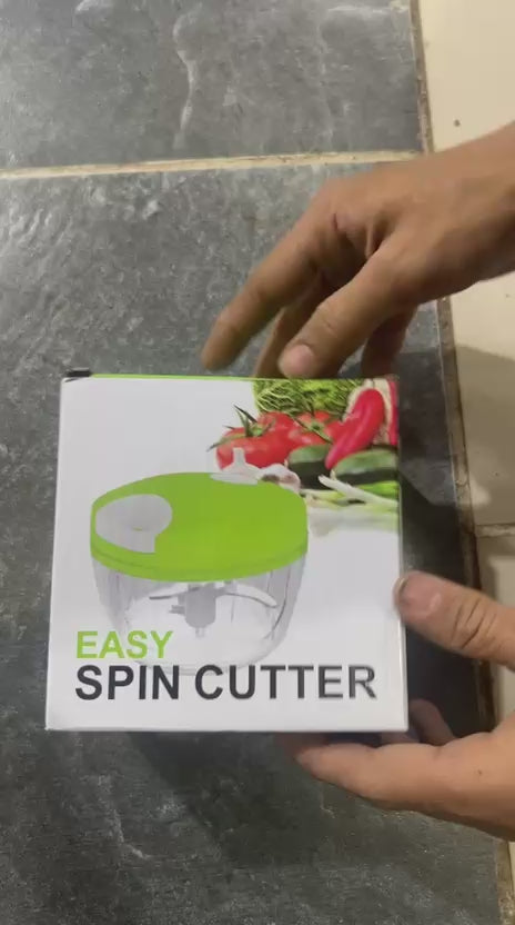 Load video: Pull String Household Vegetable Cutter &amp; Meat Chopper