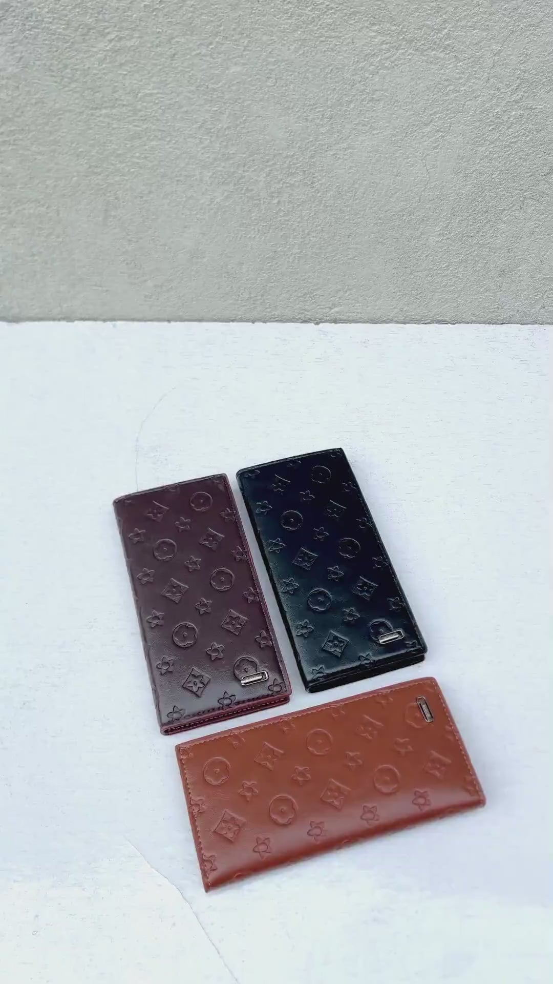 Load video: New Design Long Wallet for Men &amp; Women | 12 Card Slots | Half Zip Pocket | Premium Quality Long Purse