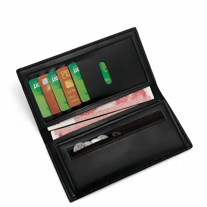 Ultra slim long purse wallet