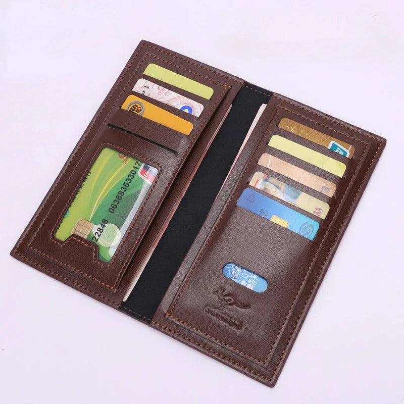 Ultra slim long purse wallet